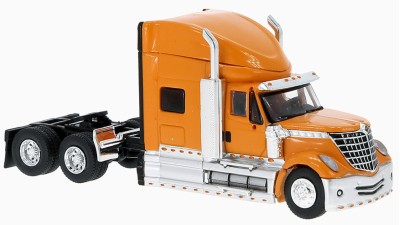BR85830 HO Scale Brekina International LoneStar Sleeper Truck Tractor - Orange