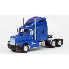 BR85925 HO Scale Brekina Kenworth T600 Sleeper Truck Tractor Metallic Blue