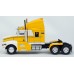 BR85927 HO Scale Brekina Kenworth T600 Sleeper Truck Tractor Yellow-White