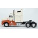 BR85930MCW HO Scale Brekina Kenworth T600 Sleeper Truck Tractor White-Orange