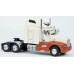 BR85930MCW HO Scale Brekina Kenworth T600 Sleeper Truck Tractor White-Orange