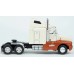 BR85930MCW HO Scale Brekina Kenworth T600 Sleeper Truck Tractor White-Orange