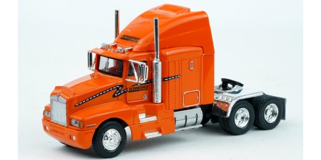 BR85931 HO Scale Brekina Kenworth T600 Sleeper Truck Tractor Orange - Schneider National