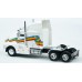 BR85932 HO Scale Brekina Kenworth T600 Sleeper Truck Tractor White/Rainbow Stripe