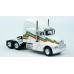 BR85932 HO Scale Brekina Kenworth T600 Sleeper Truck Tractor White/Rainbow Stripe