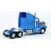 BR85934 HO Scale Brekina Kenworth T600 Sleeper Truck Tractor Blue/Flame Stripe