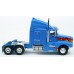 BR85934 HO Scale Brekina Kenworth T600 Sleeper Truck Tractor Blue/Flame Stripe