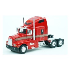 BR85935 HO Scale Brekina Kenworth T600 Sleeper Truck Tractor Red-Gold Stripe