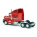 BR85935 HO Scale Brekina Kenworth T600 Sleeper Truck Tractor Red-Gold Stripe