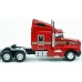 BR85935 HO Scale Brekina Kenworth T600 Sleeper Truck Tractor Red-Gold Stripe