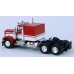 BRE86251 - HO Scale Brekina Kenworth W900 Tandem Axle Truck Tractor - Red/White