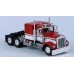 BRE86251 - HO Scale Brekina Kenworth W900 Tandem Axle Truck Tractor - Red/White