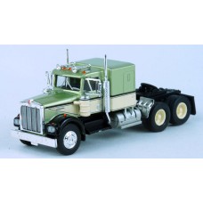 BRE86252 - HO Scale Brekina Kenworth W900 tandem axle truck tractor - Green/White