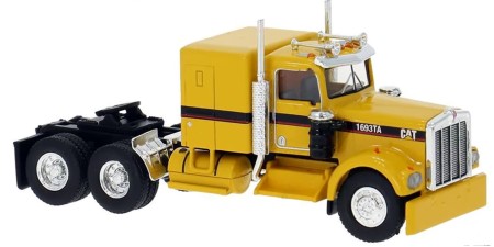 BRE86254 - HO Scale Brekina Kenworth W900 Tandem Axle Truck Tractor - Yellow "Cat" BRE86254 - HO Scale Brekina Kenworth W900 Tandem Axle Truck Tractor - Yellow "Cat"