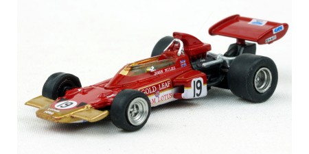 BR22880 HO Scale 1970 Lotus 72D (#19, Gold Leaf) Formula 1 Race Car