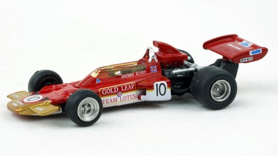 BR22881 HO Scale 1970 Lotus 72D (#10, Gold Leaf) Formula 1 Race Car