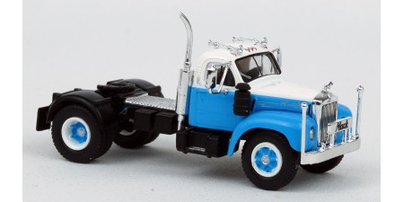 BR85976 HO Scale Brekina Mack B61 Truck Tractor Blue/White
