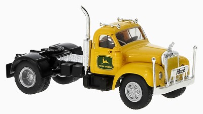 BR85978 HO Scale Brekina Mack B61 Truck Tractor Yellow John Deere