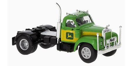 BR85979 HO Scale Brekina Mack B61 Truck Tractor Green/Yellow John Deere