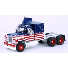 BR85809 HO Scale Brekina Mack RS700 Truck Tractor - Red/White/Blue Stars & Stripes