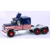 BR85809 HO Scale Brekina Mack RS700 Truck Tractor - Red/White/Blue Stars & Stripes