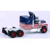 BR85809 HO Scale Brekina Mack RS700 Truck Tractor - Red/White/Blue Stars & Stripes