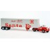 BR85924 HO Scale Brekina Mack B61 Truck Tractor & 45' Van Trailer - Santa Fe