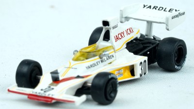 BR22956 HO Scale 1973 McLaren M23 (#30, Jackie Icxx) Formula 1 Race Car