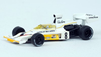 BR22955 HO Scale 1973 McLaren M23 (#8, Peter Revson) Formula 1 Race Car