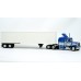 BR85716 HO Scale Brekina Peterbilt 359 63" Sleeper Truck Tractor Blue/White & 45' Van Trailer