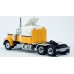 BR85717 HO Scale Brekina Peterbilt 359 63" Sleeper Truck Tractor - White/Yellow