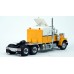BR85717 HO Scale Brekina Peterbilt 359 63" Sleeper Truck Tractor - White/Yellow