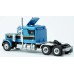 BR85718 HO Scale Brekina Peterbilt 359 63" Sleeper Truck Tractor - Teal/Black