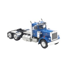 BR85720 HO Scale Brekina Peterbilt 359 Day Cab Truck Tractor - Metallic Blue