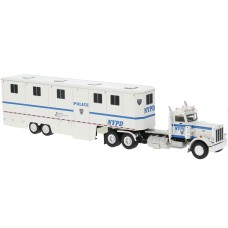 BR85724 HO Scale Brekina Peterbilt 359 Day Cab Truck Tractor - NYPD