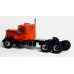 BR85754 HO Scale Brekina Peterbilt 281 Day Cab Truck Tractor - Orange/Black