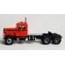 BR85754 HO Scale Brekina Peterbilt 281 Day Cab Truck Tractor - Orange/Black