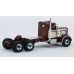 BR85757 HO Scale Brekina Peterbilt 281 Day Cab Truck Tractor - Brown/Cream