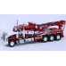 BR86275 HO Scale Brekina Peterbilt 359 Tri-Axle Tow Truck - Red/White "Kauff's Towing"
