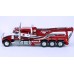 BR86275 HO Scale Brekina Peterbilt 359 Tri-Axle Tow Truck - Red/White "Kauff's Towing"