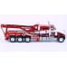 BR86275 HO Scale Brekina Peterbilt 359 Tri-Axle Tow Truck - Red/White "Kauff's Towing"