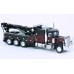 BR86278 HO Scale Brekina Peterbilt 359 Tri-Axle Tow Truck - Black w/Flames
