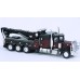 BR86278 HO Scale Brekina Peterbilt 359 Tri-Axle Tow Truck - Black w/Flames
