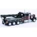 BR86278 HO Scale Brekina Peterbilt 359 Tri-Axle Tow Truck - Black w/Flames