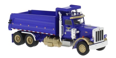 BR86292 HO Scale Brekina Peterbilt 359 Day Cab Dump Truck - Blue/Gold Force Corporation BR86292 HO Scale Brekina Peterbilt 359 Day Cab Dump Truck - Blue/Gold Force Corporation