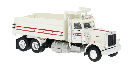 BR86293 HO Scale Brekina Peterbilt 359 Day Cab Dump Truck - White "WT Byle"