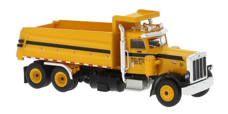 BR86295 HO Scale Brekina Peterbilt 359 Day Cab Dump Truck - Yellow "Pacific Concrete & Rock" BR86295 HO Scale Brekina Peterbilt 359 Day Cab Dump Truck - Yellow "Pacific Concrete & Rock"