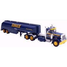 BR86296 HO Scale Brekina Peterbilt 359 Day Cab Truck Tractor & Tanker Trailer - Sunoco