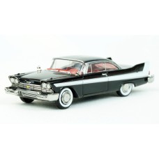 BR19680 HO Scale Brekina 1958 Plymouth Fury - Black/White