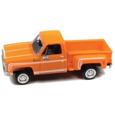 30617 - Classic Metal Works HO 1976 Chevrolet Stepside Pickup - Tangier Orange